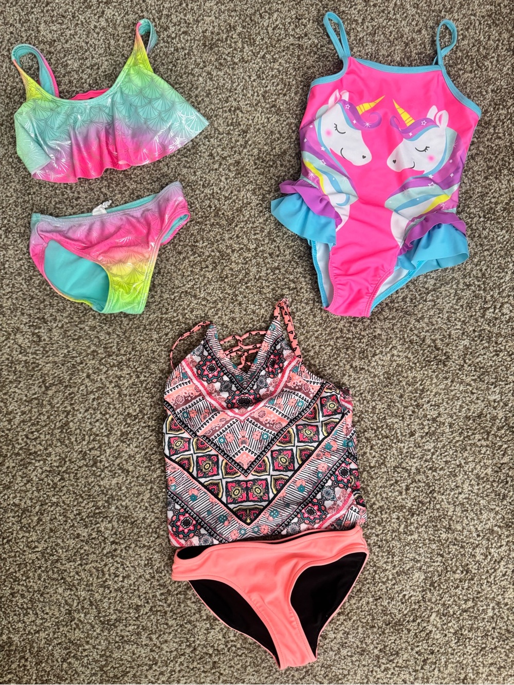 3 sizes Wonder Nation Girls Swim
